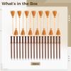 40 Pcs Wooden Magic Wand and Broomstick Pencil Assortment, Includes 14 Wand Pencils and 2 Broom Pencils, 20 Cm Length, Perfect for Parties, Crafts, and School Fun view 3