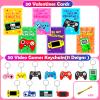 30pcs Valentines Day Cards Gifts for Kids Video Game Keychain With Valentines Cards Bulk Keychains for Kids Valentines Classroom School Exchange Prizes for Boy Girl Students Toddlers Party Favor Bags view 2