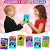 30pcs Valentines Day Cards Gifts for Kids Video Game Keychain With Valentines Cards Bulk Keychains for Kids Valentines Classroom School Exchange Prizes for Boy Girl Students Toddlers Party Favor Bags view 3
