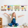 Spacocld Montessori Sensory Board - Electric Train Wooden Wall Busy Board, Toddler Learning Panel Wall-Mounted, Educational Toys for 3-6 Years, Interactive Playroom Activity Gifts for Kid view 1