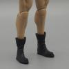 1/12 Scale Boots for Male Action Figures Miniature Shoes Doll Model Dressing Up Accessories PVC Pp Material view 2