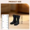 1/12 Scale Boots for Male Action Figures Miniature Shoes Doll Model Dressing Up Accessories PVC Pp Material view 4