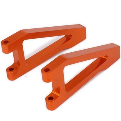 2pcs Alloy Aluminum Front Upper Suspension Control a-Arms 513006 for Rc for Ho-BBY Model Car 1/10 FS Racing Truck Buggy 53810 RC Part(Orange)