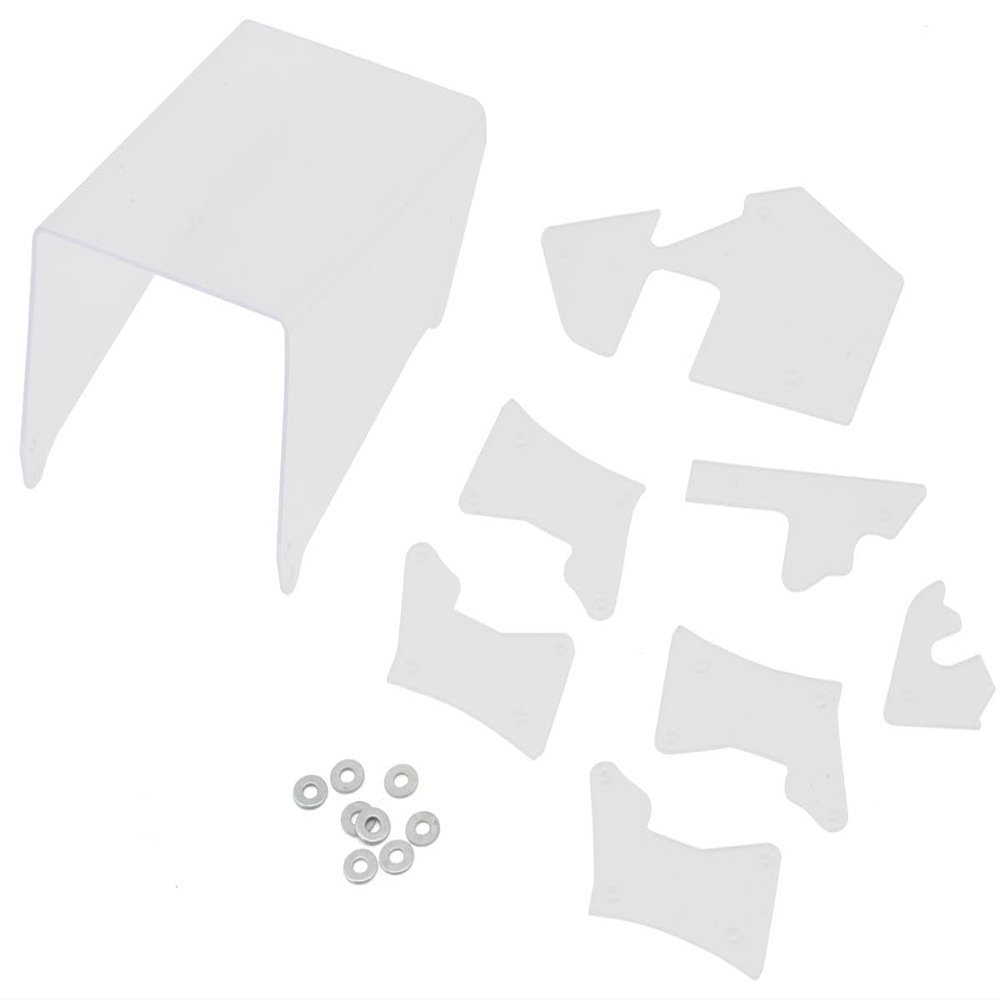 Front & Top Wing Mounts, 1/18 Asphalt Sprint Car by 1RC-Racing
