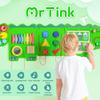Spacocld Crocodile Sensory Toys Activity Wall Panels - Montessori Busy Board, Toddler Learning Panel, Wall-Mounted Playroom/Daycare Educational Toys, Interactive Wooden Gift for Kids 3-6, Green view 3