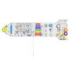 Spacocld Montessori Busy Board - White Rocket Activity Wall Panels, Wall Toys for Toddlers 3+, Sensory Panels for Kids, Wooden Activity Cubes, Playroom Daycare Toys, Toddler Sensory Board (4PCS) view 1