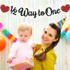 1/2 Way to One Banner, Happy 6 Months, Baby Half Birthday Baby Shower Party Decorations Supplies for Boy Girl view 4