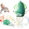 Dancing Octopus Baby Toy,Electric Crawling Octopus Tummy Time Toy,Rechargeable Magic Dancing Music Squid for Kids Ages 3 to 6,Adorable Gifts for Kids Birthdays,Funny Office Desk Decoration (Green) view 1
