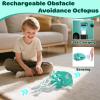 Dancing Octopus Baby Toy,Electric Crawling Octopus Tummy Time Toy,Rechargeable Magic Dancing Music Squid for Kids Ages 3 to 6,Adorable Gifts for Kids Birthdays,Funny Office Desk Decoration (Green) view 2