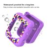 EIMSOAH Shockproof Silicone Case for Bitzee Interactive Toy Digital Pet, Scratch Less Storage Bag with Lanyard, Girls & Boys (Purple) view 3