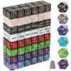 102 Pieces MTG Dice Counters Set Bulk Ability Keyword Tokens Shield Life Counters 6 Sided Dice for Magic The Gathering TCG Card Gaming Accessories (Dice Set A) view 1