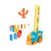 Automatic Domino Train Toy  Electric Domino Laying Train with 120 Dominoes, Montessori STEM Educational Set for Kids, Pink view 1