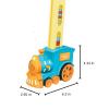 Automatic Domino Train Toy  Electric Domino Laying Train with 120 Dominoes, Montessori STEM Educational Set for Kids, Pink view 3