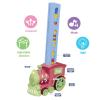 Automatic Domino Train Toy  Electric Domino Laying Train with 120 Dominoes, Montessori STEM Educational Set for Kids, Pink view 4