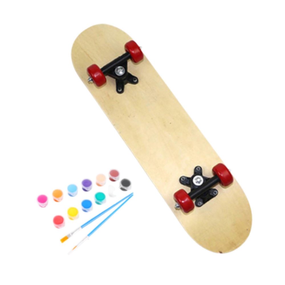 MotiveTech DIY SKATOBOARD for Children, Graffiti Skateboard in Children, Convenient Wood Skateboard, 80x20cm