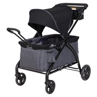 Baby Trend Tour LTE 2-in-1 Stroller Wagon, Gravity Black