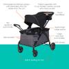 Baby Trend Tour LTE 2-in-1 Stroller Wagon, Gravity Black view 2