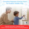 Playscapes Magnetic Toddler Activity Wall Panel Toy  Interactive Wall Busy Board  Melamine Frame & Acrylic Panel with 2 Wands  Easy Installation, No Loose Pieces, Easy-to-Clean  Funny Face view 2