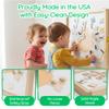 Playscapes Magnetic Toddler Activity Wall Panel Toy  Interactive Wall Busy Board  Melamine Frame & Acrylic Panel with 2 Wands  Easy Installation, No Loose Pieces, Easy-to-Clean  Funny Face view 4