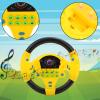 Cryfokt Simulated Driving Controller, Musical Funny Interactive Simulated Driving Steering Wheel Copilot Toy, Children's Educational Sounding Toy Enhanced Hearing Ability (Yellow) view 3