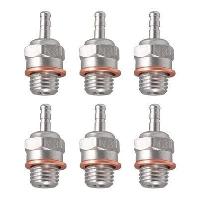 6Pcs Glow Plug N3 Hot Spark Nitro Engine Parts Replace OS 8 for 1/8 1/10 RC Car Truck