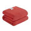 100% Cotton Muslin Blanket for Bed 40x60 Inches Cozy Soft Lightweight and Breathable Waffle Weave Blanket for Summer Home Decor Gift for Women Red(Red, 40x60 Inch) view 1