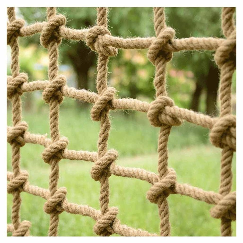 Children Climbing Frame Net, Rope Netting Climbing Cargo Net Playground Kids Child Rock Ladder Wall Hammock Tree House Playset Swingset Dia 10mm Grid size12cm(Size:1x1m(3.28X3.28ft))(1x3m)