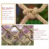 Children Climbing Frame Net, Rope Netting Climbing Cargo Net Playground Kids Child Rock Ladder Wall Hammock Tree House Playset Swingset Dia 10mm Grid size12cm(Size:1x1m(3.28X3.28ft))(1x3m) view 4