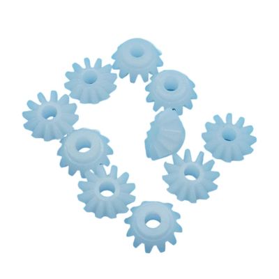 10pcs S122.5A Bevel Gears - 0.5 Module 12 Teeth Plastic Gears for Toys and Machinery, 2.5mm Shaft Hole