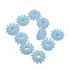 10pcs S122.5A Bevel Gears - 0.5 Module 12 Teeth Plastic Gears for Toys and Machinery, 2.5mm Shaft Hole view 1