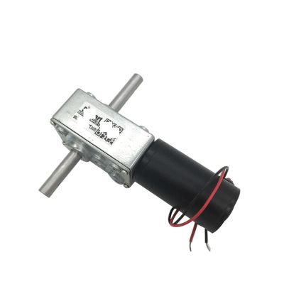 CQMLWSDNW 5840-31zy 12V Dc Gear Electronic Starter 24V Worm Gear with Double Shaft Motors Reversed Self-Lock Package A 12v 27rpm