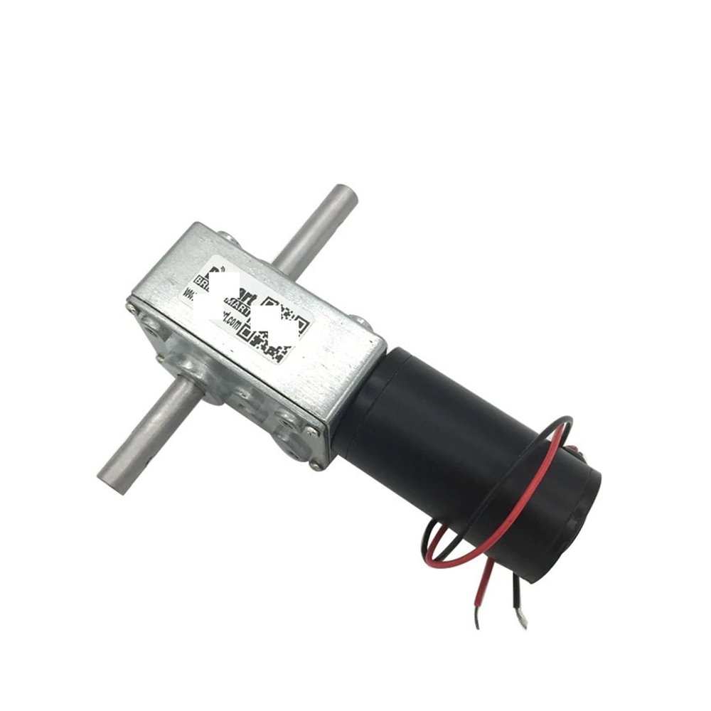 CQMLWSDNW 5840-31zy 12V Dc Gear Electronic Starter 24V Worm Gear with Double Shaft Motors Reversed Self-Lock Package A 12v 27rpm