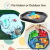 MEKA Tuff Tray with Solar Fountain, Sensory Water Play Tray for Kids, Outdoor Indoor Messy Play, STEM Activities, Classroom or Home Use ((Black, Small 28" x 28")) view 4