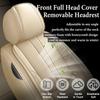SOUIPA Car Seat Covers 2 Seats Fit for Jeep Wagoneer 2022-2024 2025,Waterproof Leather Seat Covers,Airbag Compatible,Car Seat Protectors Interior Sets(2PCS with Pillows,Beige) view 3