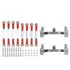Compatible with WPL B1 B14 B24 C14 C24 1/16 RC Car Spare Upgrade Parts Accessories 2 Set Metal Pull Rod Link Rod Base Bracket RC Car Upgrade Parts view 2