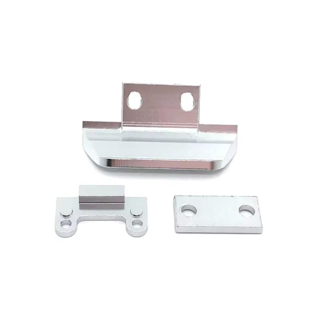 tctrbvv RC Car Parts for WLtoys 144001 124017 124019 1/14 1/12 Metal Front Bumper RC Car Tracked Vehicle Parts and Accessories Upgrade Replacement and Use(Silver)