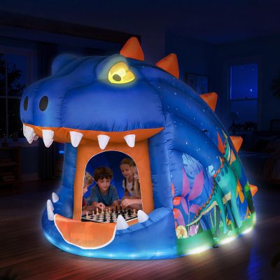 Foamore Dinosaur Sensory Tent for Kids, 8.2ft Inflatable Light Up Tent, Sensory Toys Calm Space for Autism