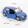 1:36 Volkswagen Golf GTI Toy Car, Diecast Pull Back Model Car, Doors Open, Collection Kids Toy for Aged 3 and up, Gift Blue view 2