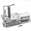 AIQFTGSNS DC Worm Electronic Starter Geared Reducer JGY-370-M8 6-24V 6-150RPM Self-Lock Turbine M8 33mm Package B 12V 150pm view 2