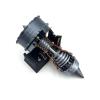 25CM T/R-900 Simulation Turbofan Engine 3D Printed Aviation Model Gift with Switch Finished Product view 2