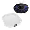 MEKA Tuff Tray with Solar Fountain, Sensory Water Play Tray for Kids, Outdoor Indoor Messy Play, STEM Activities, Classroom or Home Use ((White, Small 28" x 28")) view 1