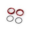 Tekno RC Aluminum Shock Adjustment Collars (Red), TKR6013BR view 1