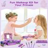 Kids Makeup Kit for Girl, Mermaid Toys for Makeup Sets, Princess Toys Real Washable Cosmetic Set with Mirror, Play Make Up Birthday Gifts for 5 6 7 8 9 10 11 12 Years Old Kid view 3