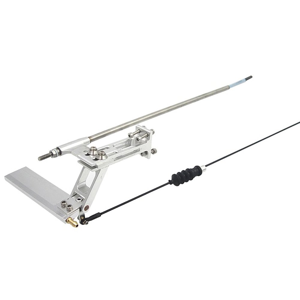 4mm Integrated Flex Shaft System with Rudder for RC Boats Compatible with Bayonet and M4 Propellers Includes Shaft Mount(for Bayonet Paddles)