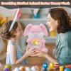 FATIRO Breathing Stuffed Animal Bunny Plush, Breathing Bunny with Soft Light & Music, Interactive Toy Cute Breathing Plush for Adults and Kids view 2