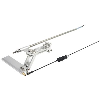 4mm Integrated Flex Shaft System with Rudder for RC Boats Compatible with Bayonet and M4 Propellers Includes Shaft Mount(for Threaded Paddles)