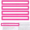 4pcs Mahjong Card Line Finder, Mahjong Rules Reader Bright Beginner-Friendly Mah Jong Card Guide Reader Helper Tool Perfect Mah Jong Gifts & Accessories for Players (Pink) view 1
