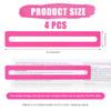 4pcs Mahjong Card Line Finder, Mahjong Rules Reader Bright Beginner-Friendly Mah Jong Card Guide Reader Helper Tool Perfect Mah Jong Gifts & Accessories for Players (Pink) view 2