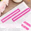 4pcs Mahjong Card Line Finder, Mahjong Rules Reader Bright Beginner-Friendly Mah Jong Card Guide Reader Helper Tool Perfect Mah Jong Gifts & Accessories for Players (Pink) view 4