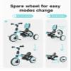 besrey Toddler Bike 1-3 Years Old,Toddler Tricycle with Spare Wheel,5 in 1 Kids Trike with Push Handle,Backrest and Safety Belt,Balance Bike 1+ Year Old,Birthday Gift and Toy for Boys and Girls view 3